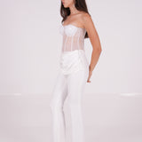 Sequin Organza Corset