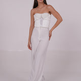 White Ribbon-Flap Top