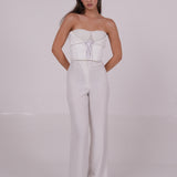 White Ribbon-Flap Top