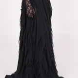 Ruffle Net Evening Skirt