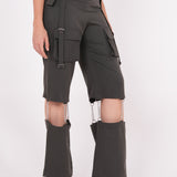 Olive Chain-Link Cargo Pant