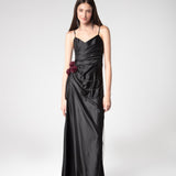 Midnight Drapped Silk