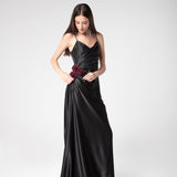Midnight Drapped Silk