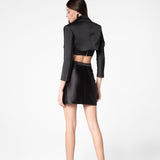 Midnight Mini Slit Skirt