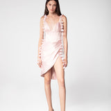 Regal Rose Silk Satin Dress