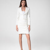 Draped Ivory Skirt