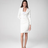 Draped Ivory Skirt