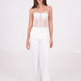 Sequin Organza Corset