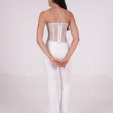 Sequin Organza Corset