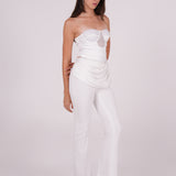 Beaded Draped Top