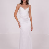 Pleated Bodycon Long Dress