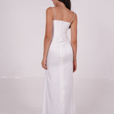 Pleated Bodycon Long Dress