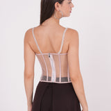 Peach Net Corset