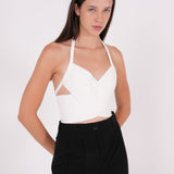 Ivory Cris Cross Top