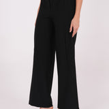 Black Crepe Trousers