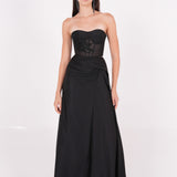 Silk Draped Skirt