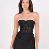 Silk Draped Skirt