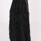 Ruffle Net Evening Skirt