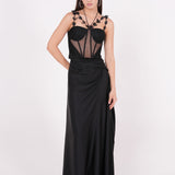 Black Mesh Corset