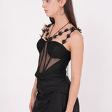 Black Mesh Corset