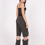 Crepe Mesh Corset