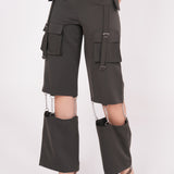 Olive Chain-Link Cargo Pant