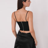 Front tied corset