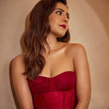 Raashi Khanna in Crimson Dream Gown