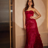 Raashi Khanna in Crimson Dream Gown