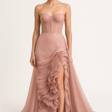 Blushing Cascade Gown